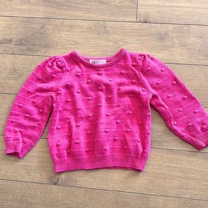 kids h&m barbie pink knit sweater